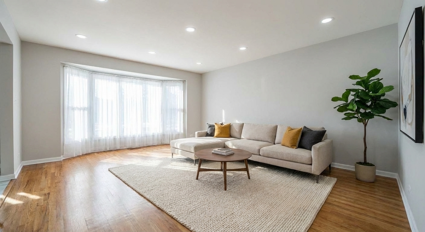 Add Furniture & Objects – Ajout de meubles et d'objets IA gratuite pour l'immobilier | Roomagen - After