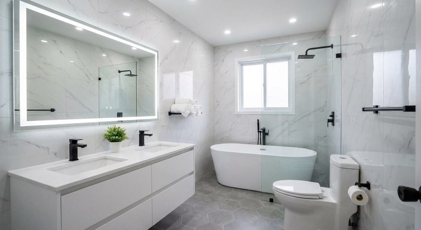 Virtual Bathroom Renovation - After