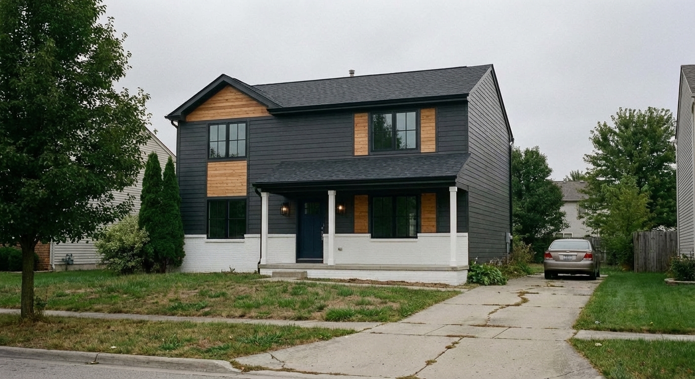 Exterior Home Rendering & Visualization - After