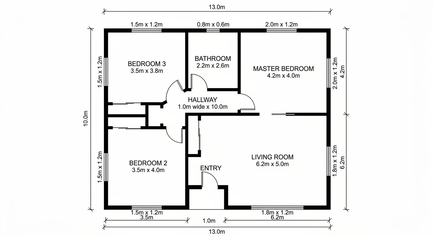 Floor Plan to 3D — AI Dollhouse View Generator - Before