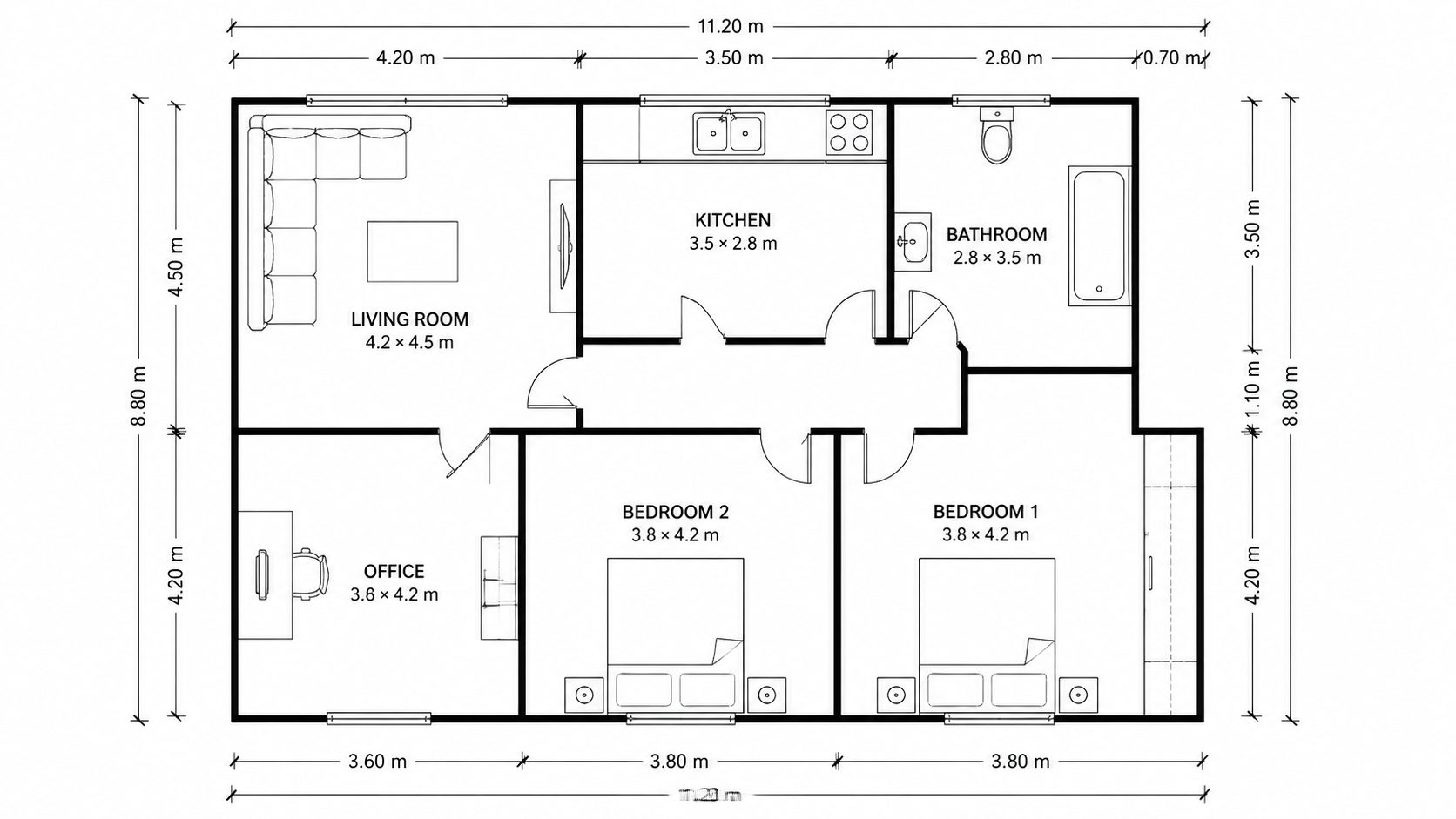 Photoreal Floor Plan Render — Realistic Materials and Lighting in 90 Seconds - Before