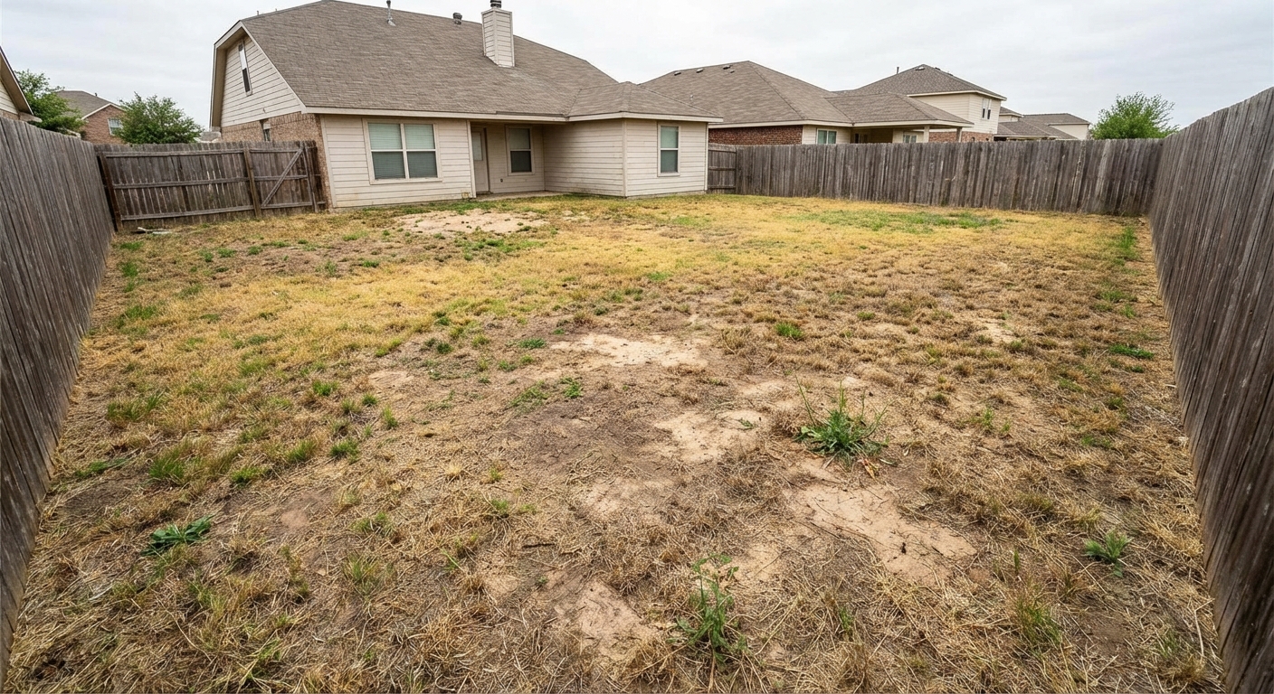 Virtual Lawn Replacement & Enhancement - Before