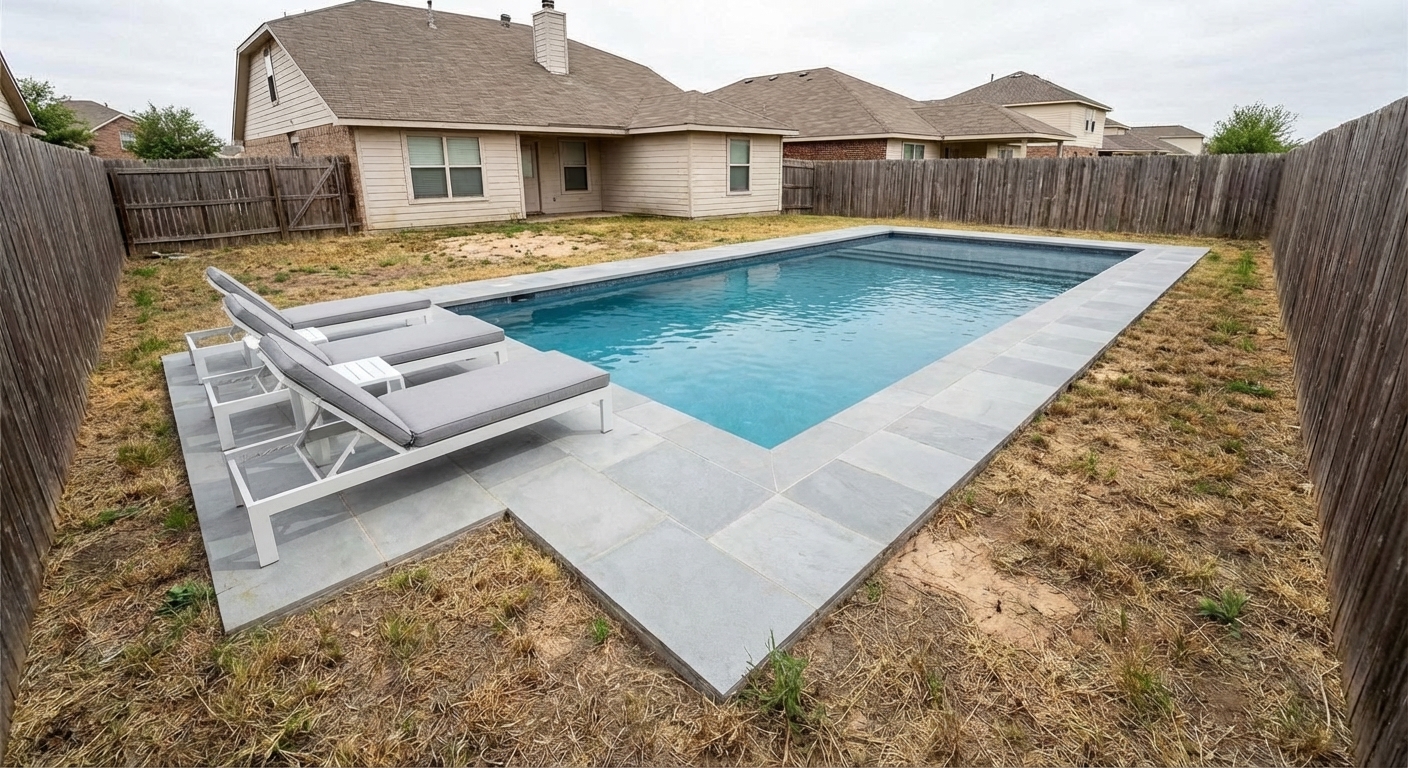 Virtual Pool Addition & Design - After